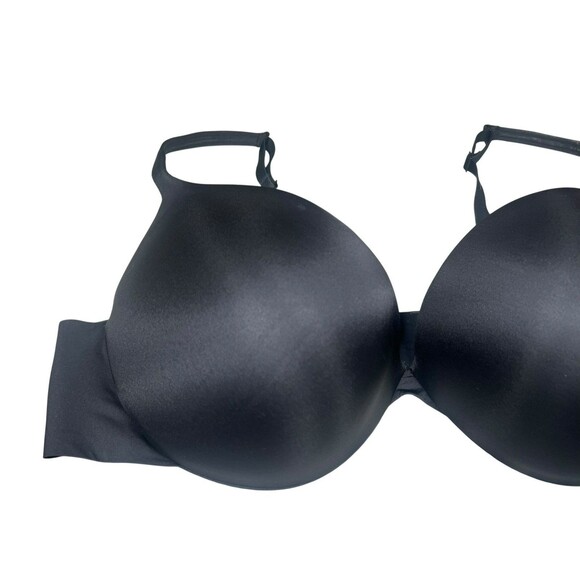 Skims Ultimate Teardrop Push-Up Plunge Bra 44C Black Seamless Lift & Smooth Fit - Picture 3 of 9